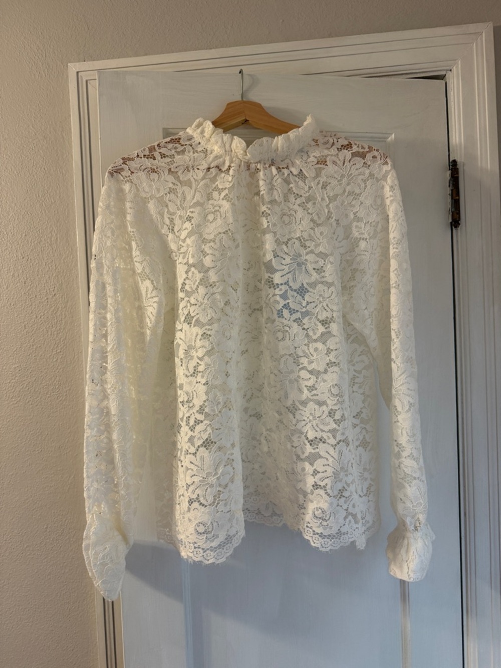 Hill house home the Millie top in white lace